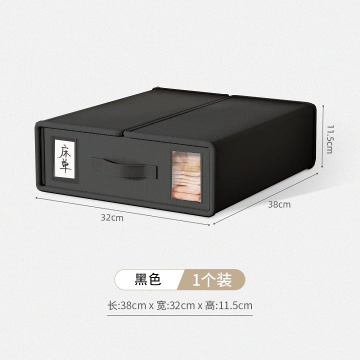 Oxford Cloth Four-Piece Set Storage Boxed Quilt Single Folding Household Bed Sheet Storage Bed Quilt Cover Storage Box Window - Image 1